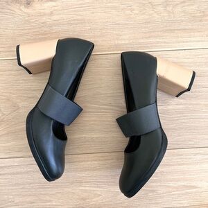 Camper Black and Tan Heels